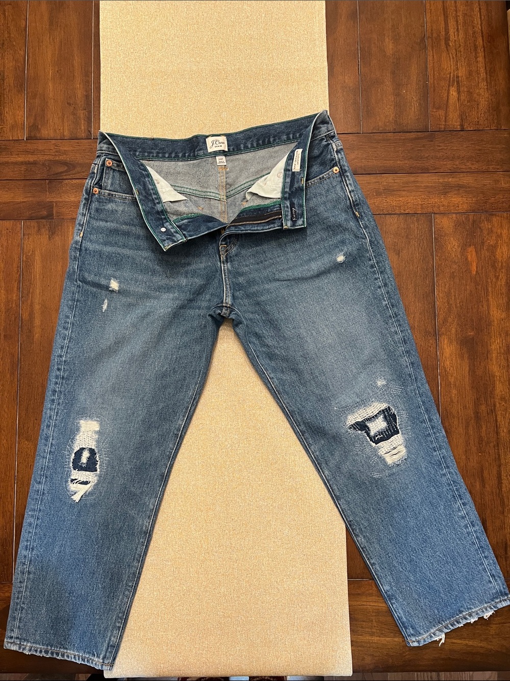 ❤️ J. Crew Relaxed Fit Distressed Jeans - Blue